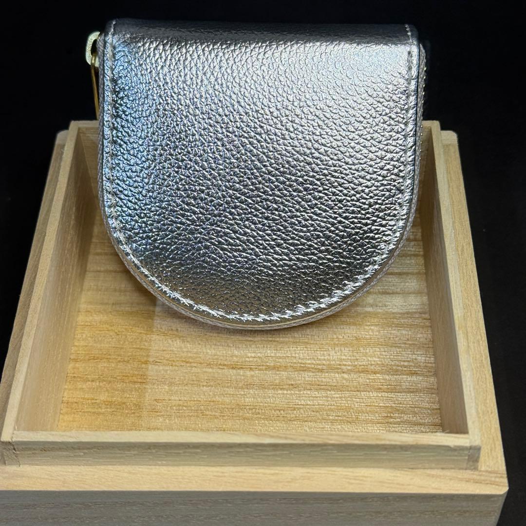 皇居 長財布 小銭入れ ケースシルバー 銀色 新品未使用　プレゼント用に！