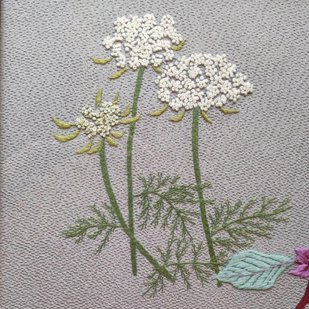 刺繍絵額縁入り