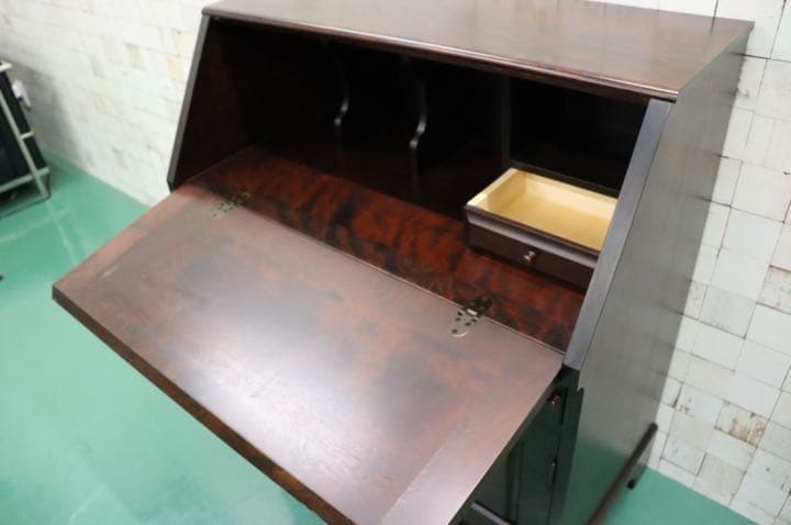 GMFK175○北海道民芸家具 ライティングビューロー デスク 学習机 書斎机