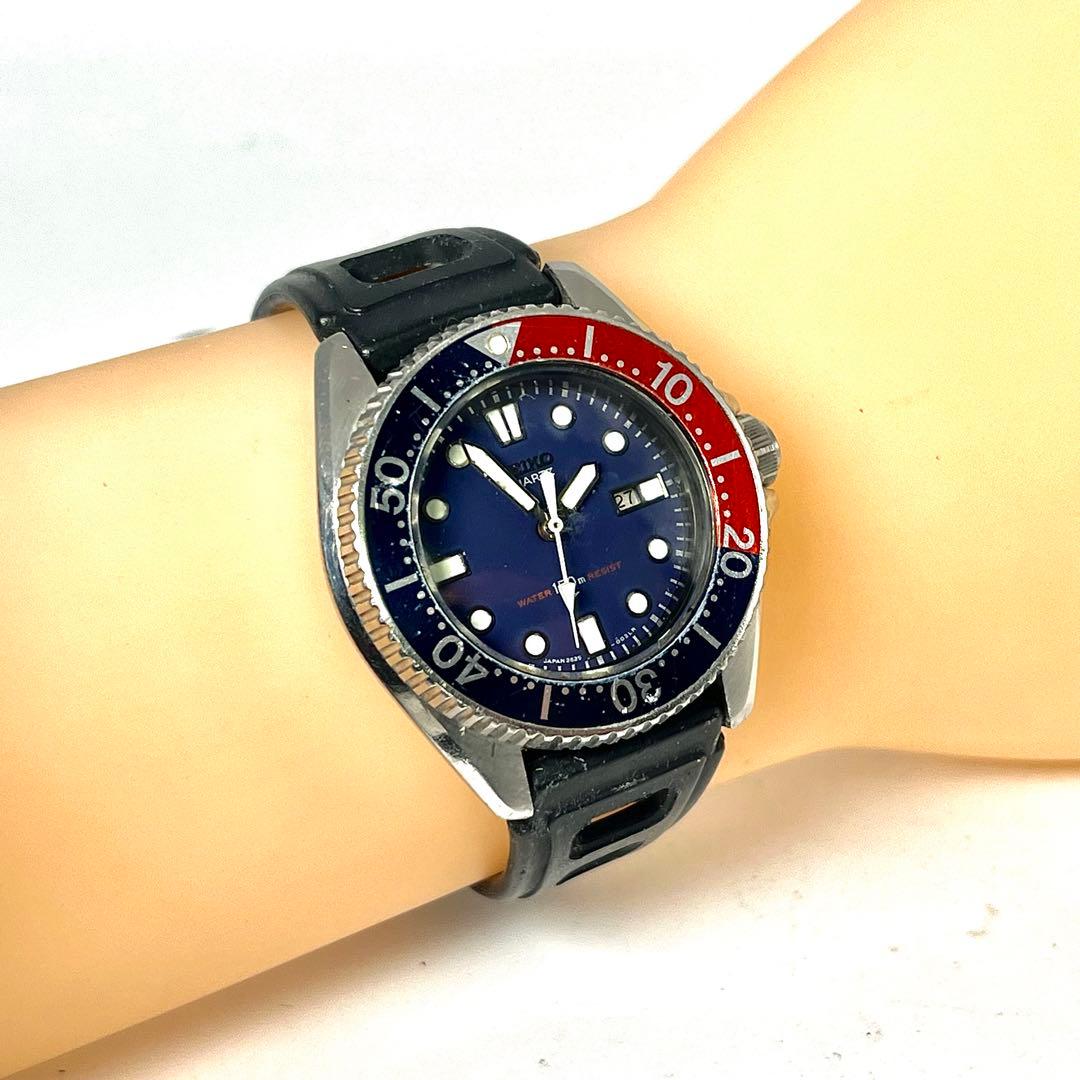 【美品/稼働】セイコー ダイバーズ デイト 2625-001B ペプシ 腕時計