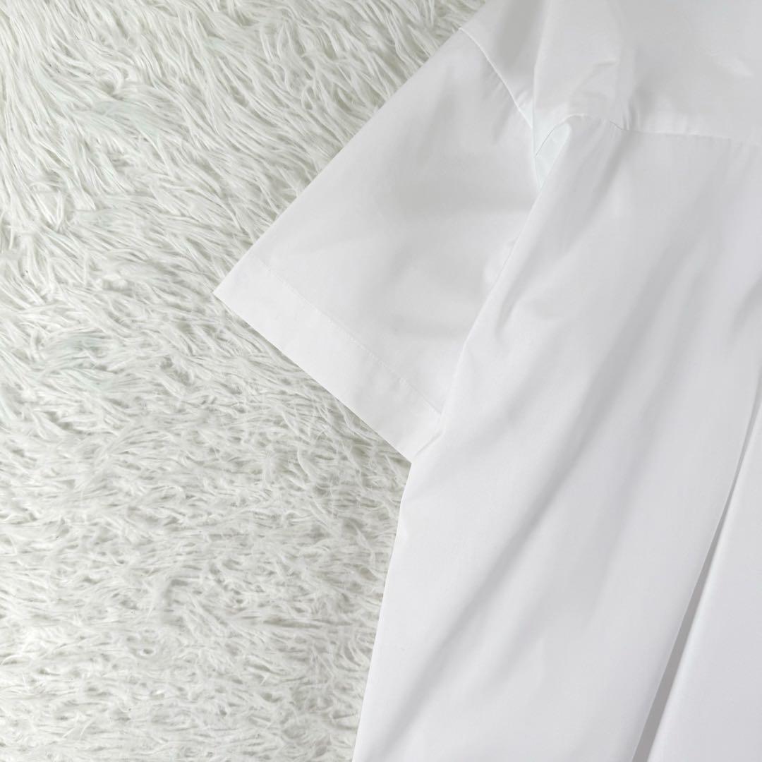 完売品 エンフォルド スクエアシャツ ドレープ ホワイト 洗える Mサイズ