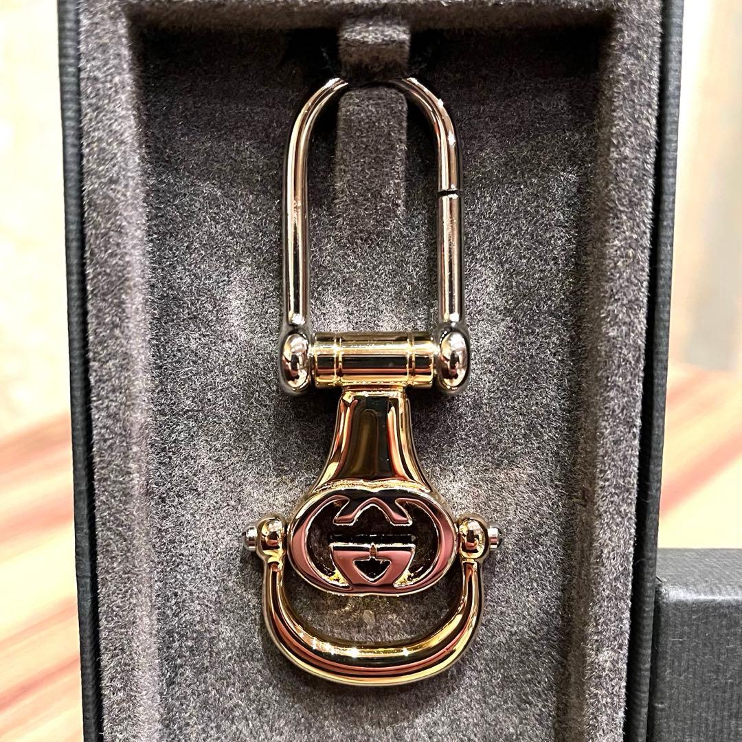 ✨未使用品✨GUCCI グッチ キーホルダー キーリング インターロッキングG