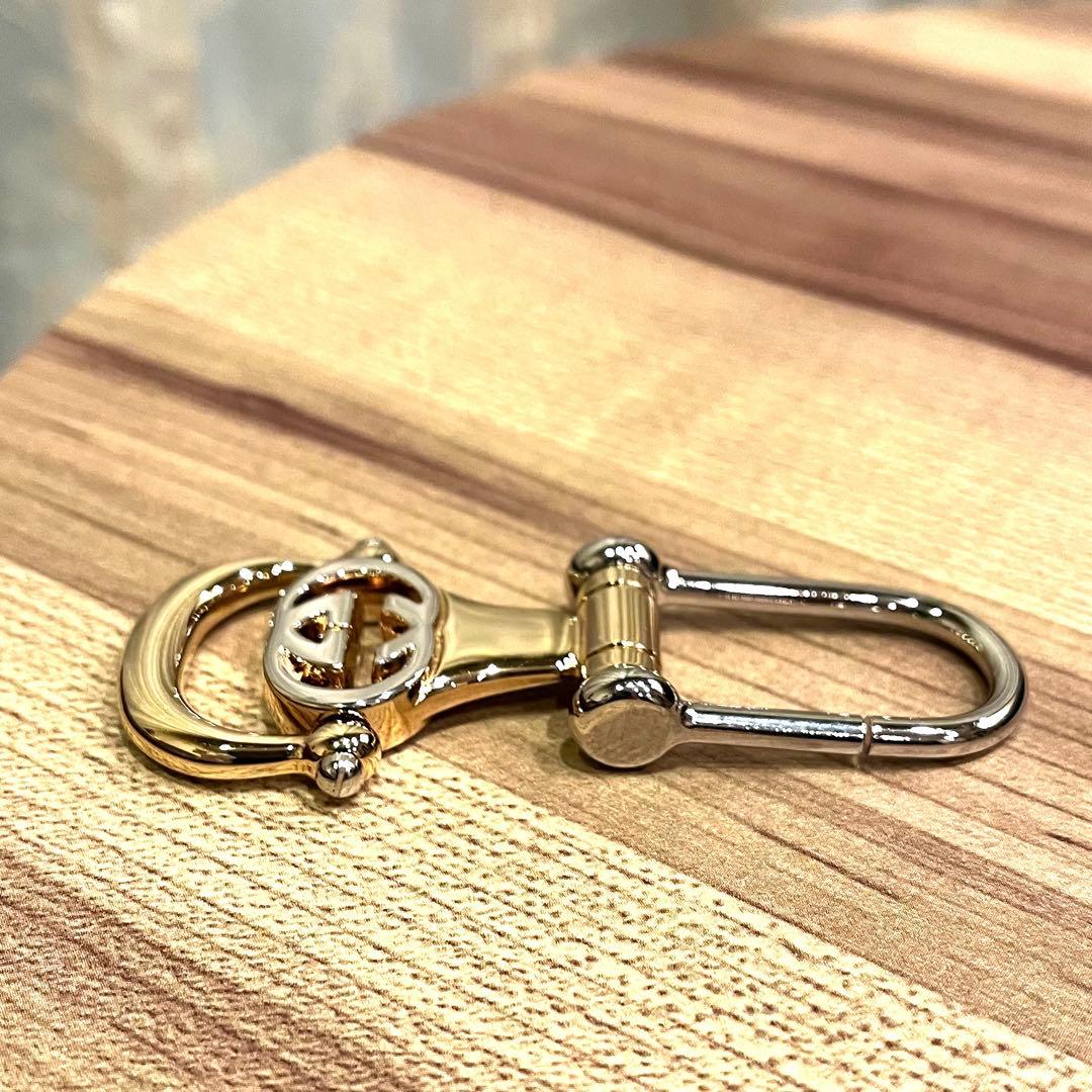 ✨未使用品✨GUCCI グッチ キーホルダー キーリング インターロッキングG