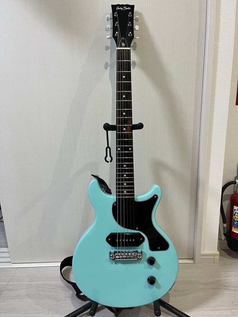 harley benton レスポールジュニア　ブルー
