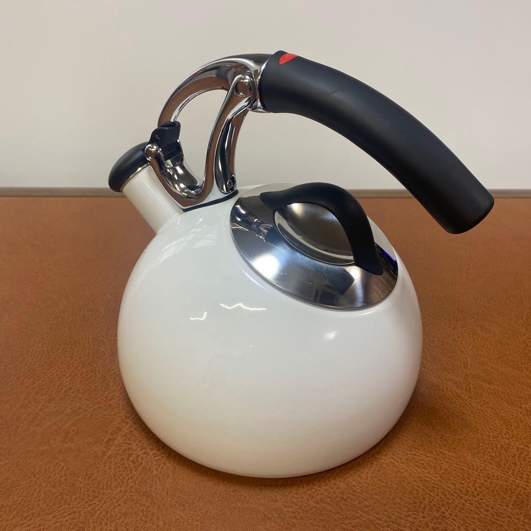 OXO ホーロー 笛吹 ケトル やかん 白 1点 2.2L オクソー ホワイト