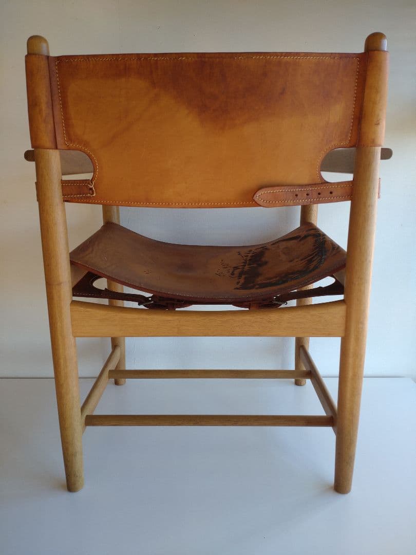 スパニッシュチェア モーエンセン フレデリシア ビンテージ ヌメ革 オーク