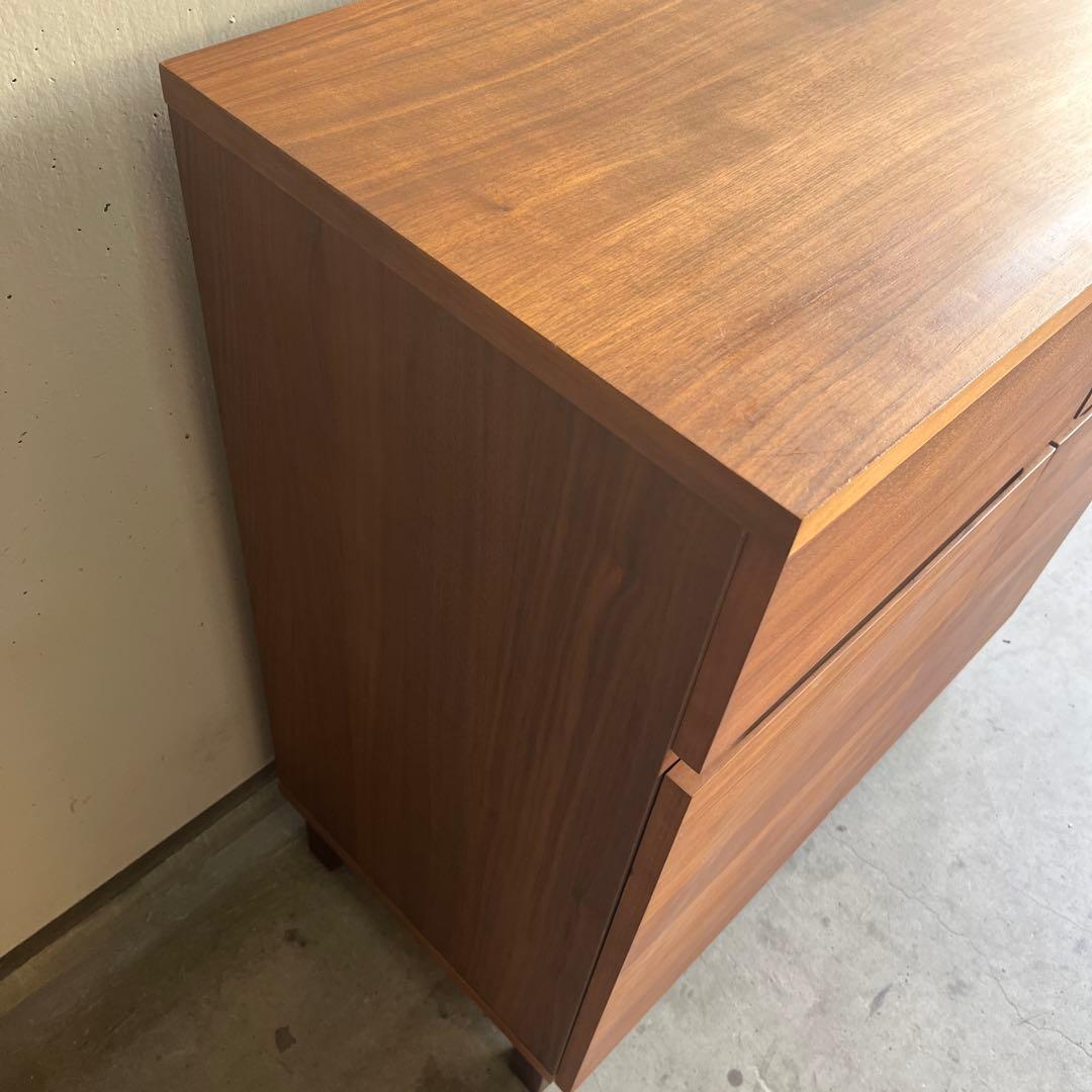 美品・廃盤希少★無印 ウォールナット材キャビネット・木製扉