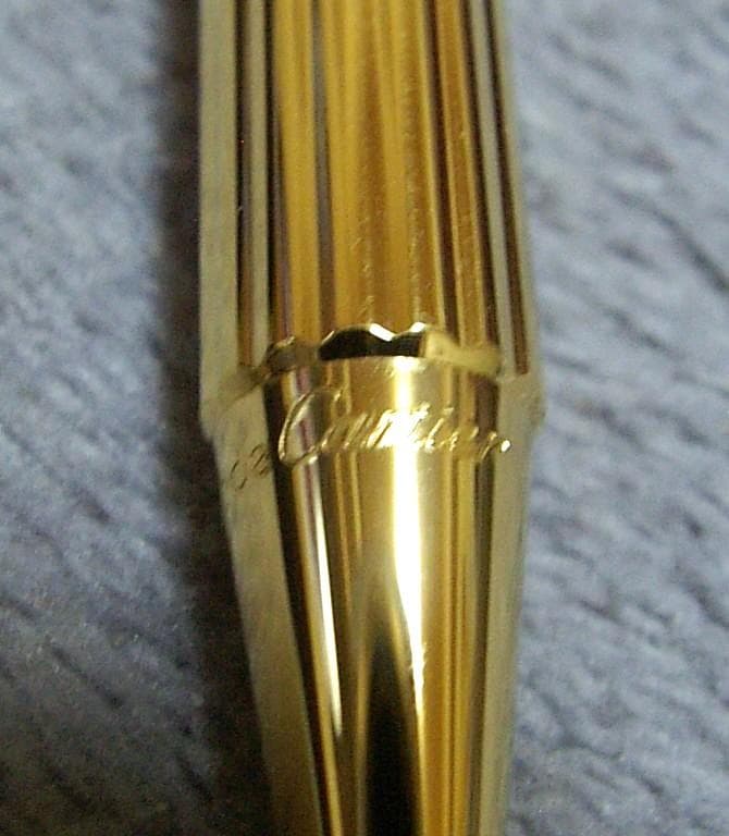 【未使用品】Must de Cartier ゴールドボールペン