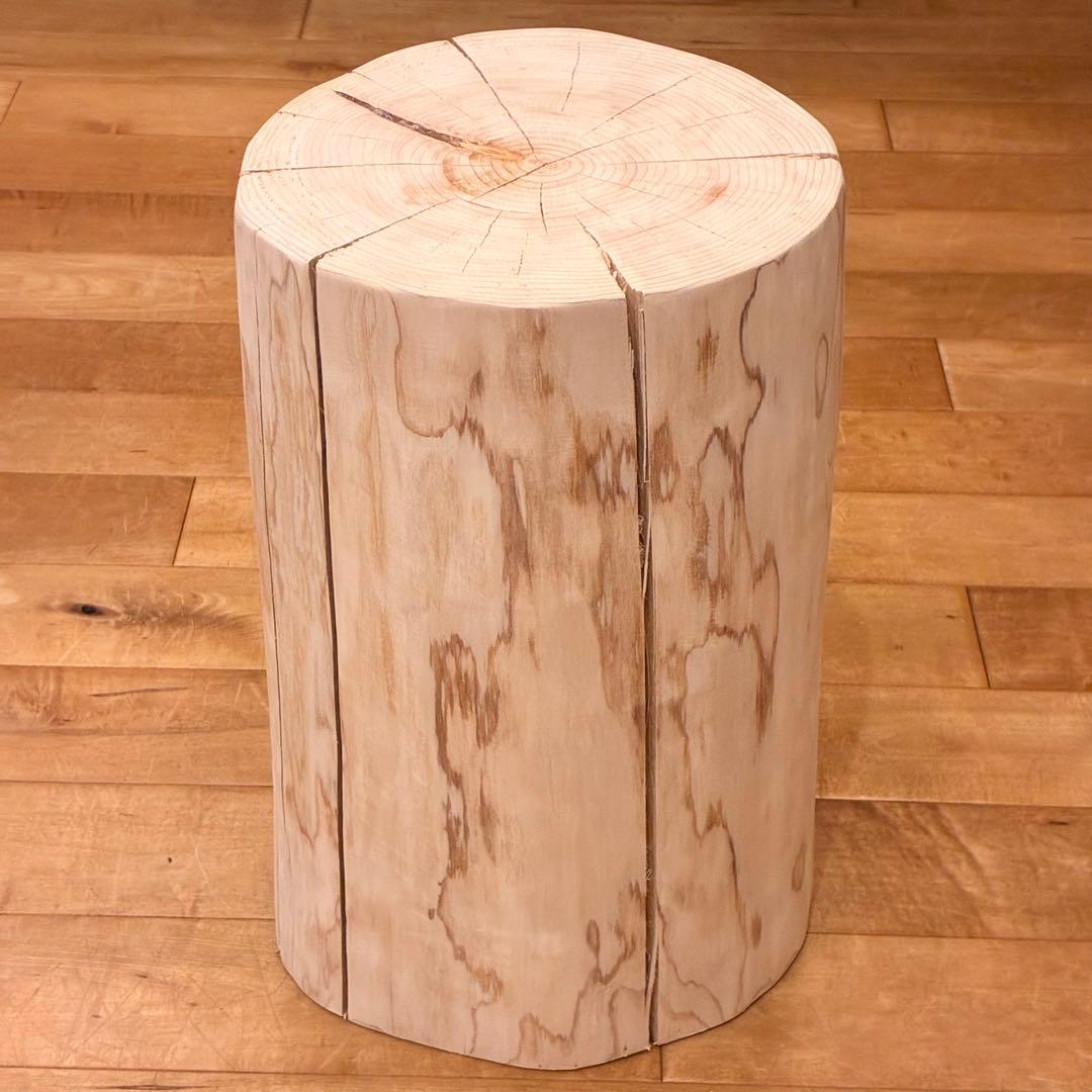 檜　丸太　椅子　スツール　No.1373