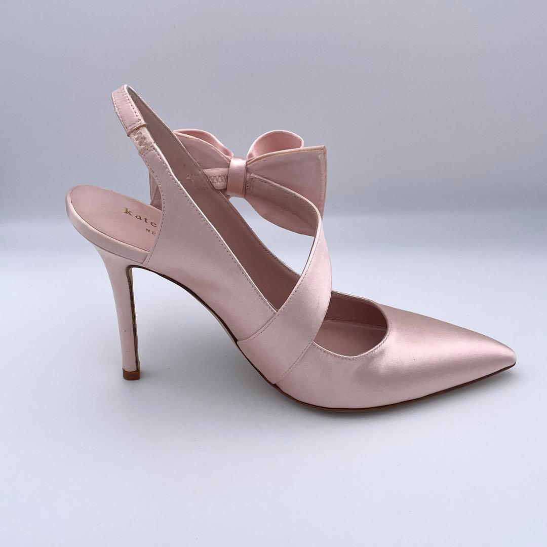 ケイトスペード♡kate spade【23.5】サテン/リボン✨パーティー✨姫系