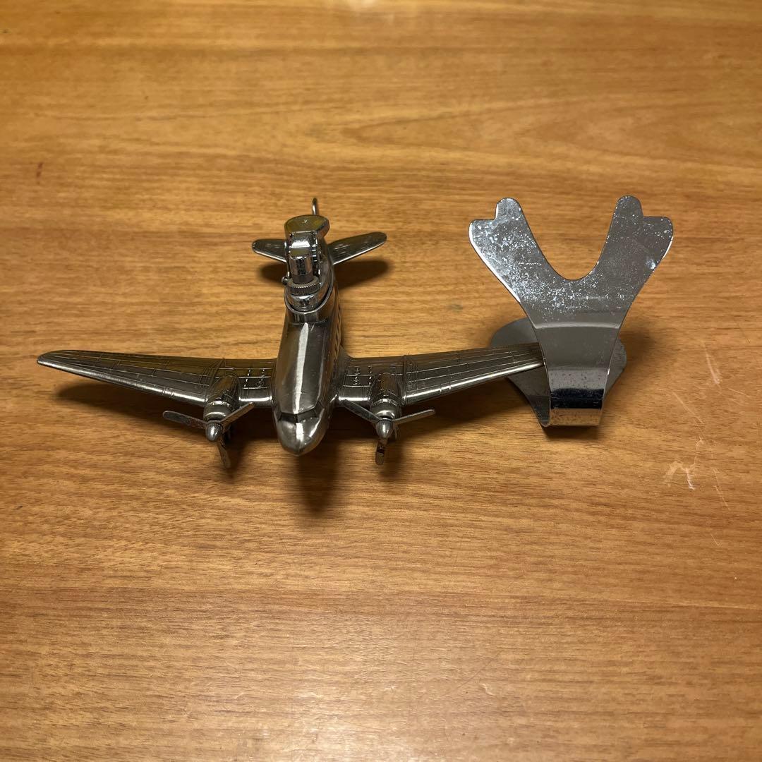 金属製 飛行機型 ライター 日本製 made in japan アンティーク