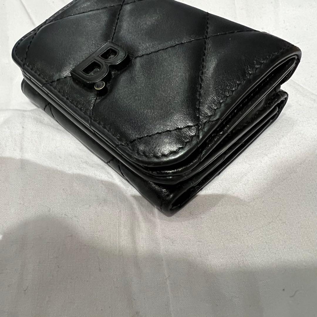 BALENCIAGA B ロゴ レザー ウォレット バレンシアガ 三つ折り 財布