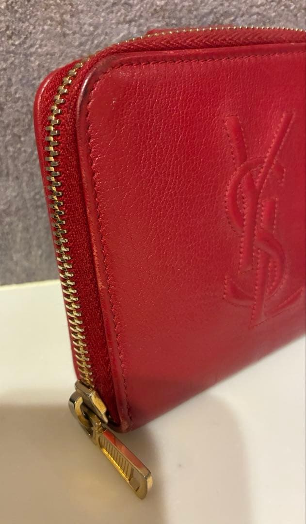 ❤️Yves Saint Laurent 二つ折り財布 レッド❤️