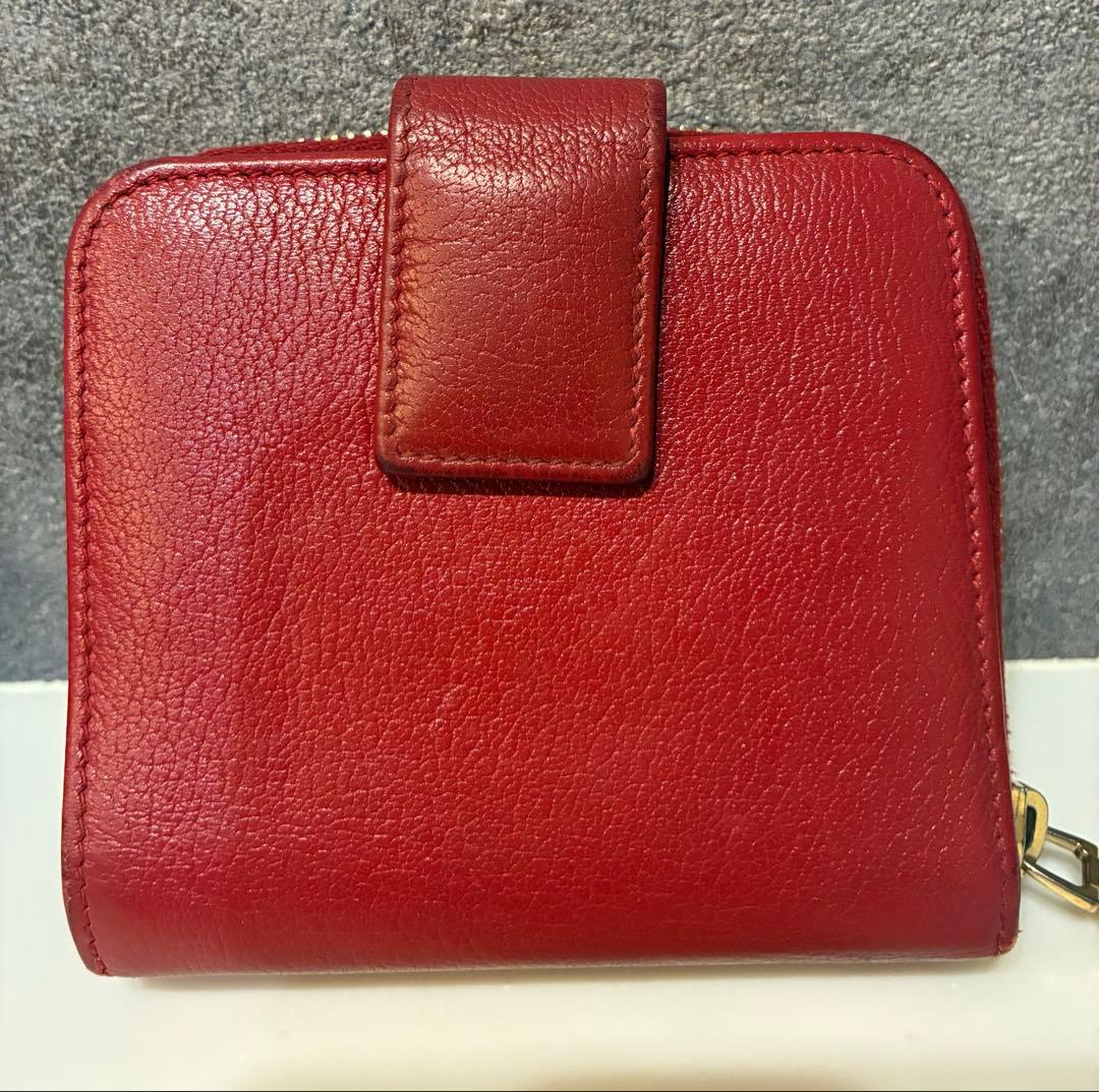 ❤️Yves Saint Laurent 二つ折り財布 レッド❤️