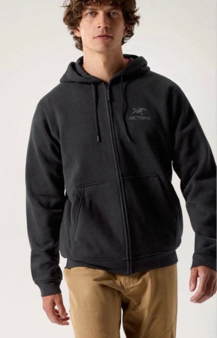 ARC'TERYX アークテリクス エンブレム フリース フルジップ フーディ黒