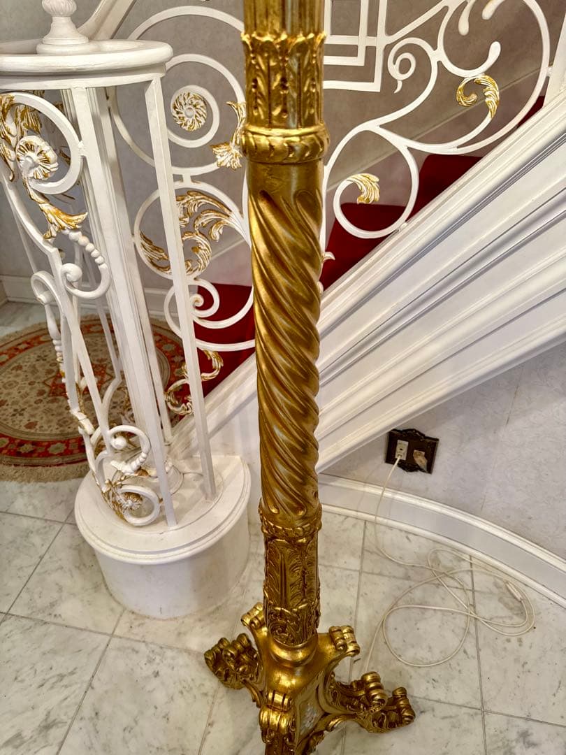 シリック 高さ200cm SILIK イタリア フロアランプ金箔 ゴールド