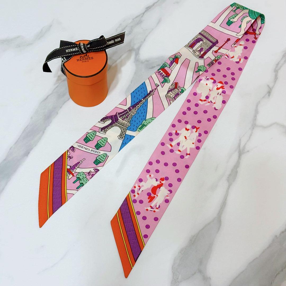 HERMES ツイリー エルメス 新パリの恋人たち