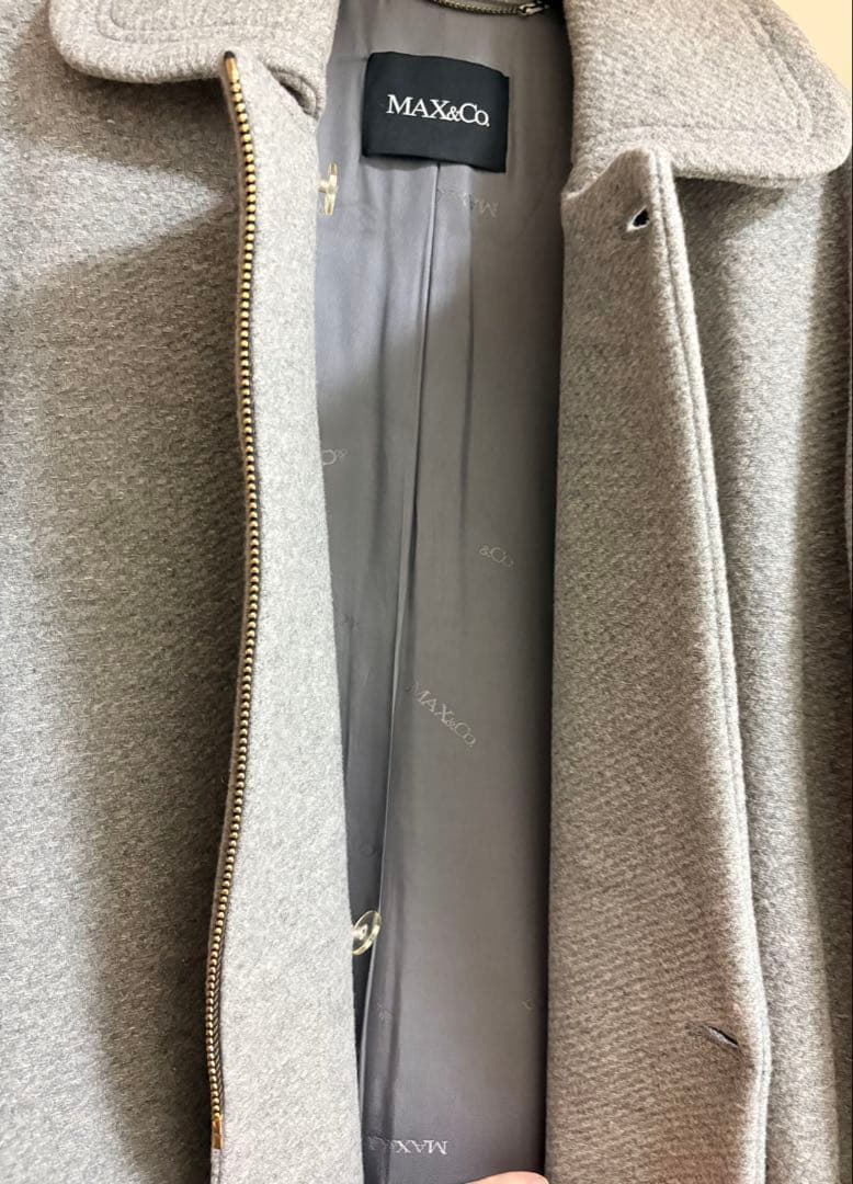 最終価格★【極美品】Max&co グレー　ウールコート　サイズ40