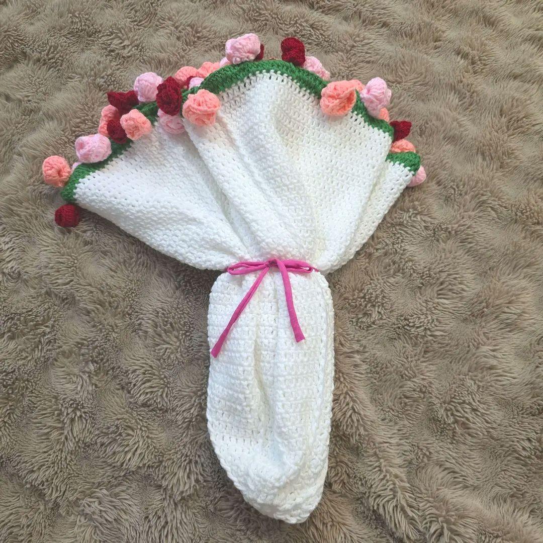 ブーケブランケット　ハンドメイド