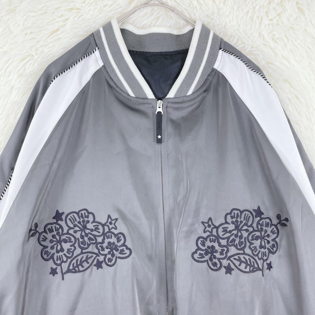 【コンバーストウキョウ】メンズ 長袖 スカジャン アウター F ダークグレー系