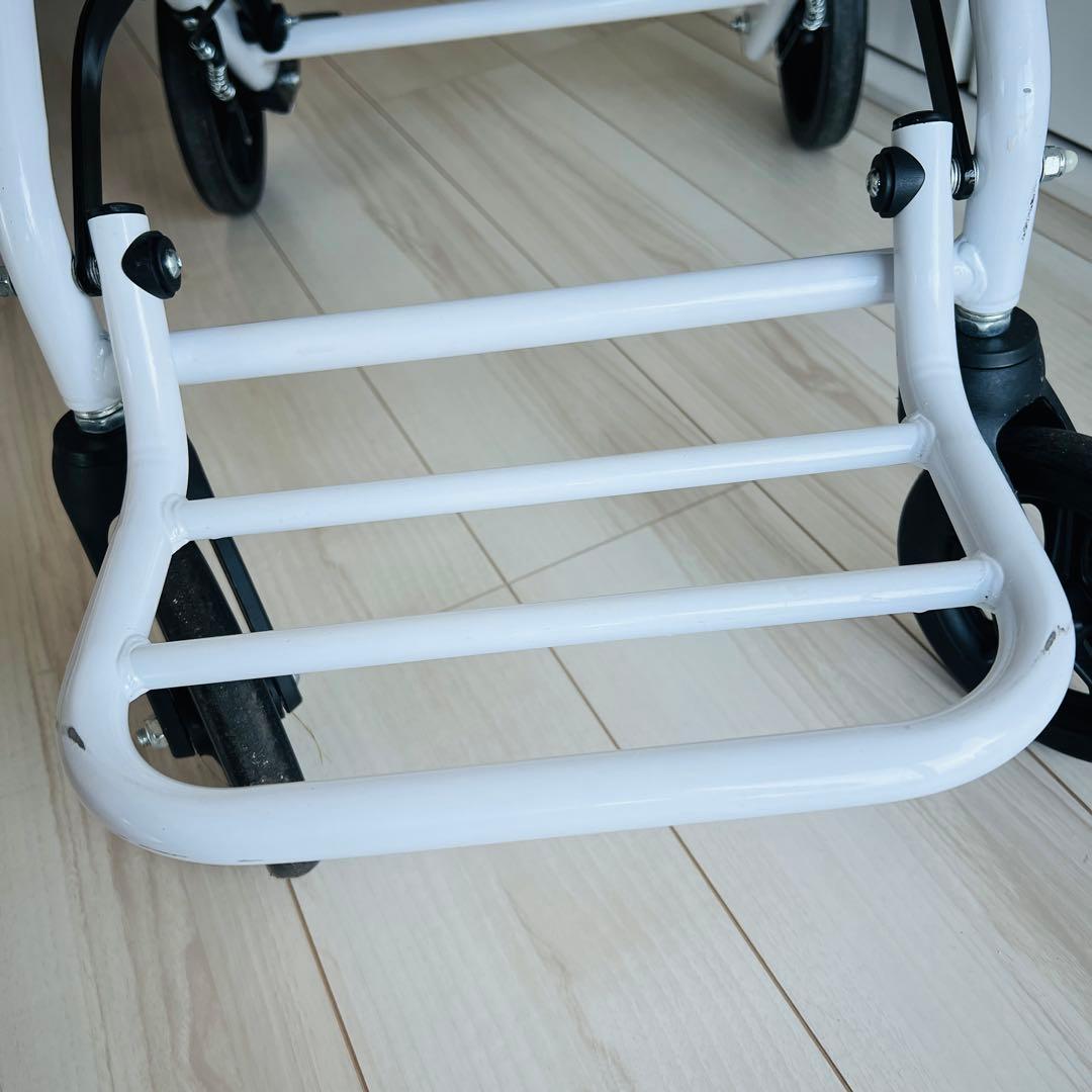 【良品】　介助式　車椅子（杖・説明書付き）／軽量