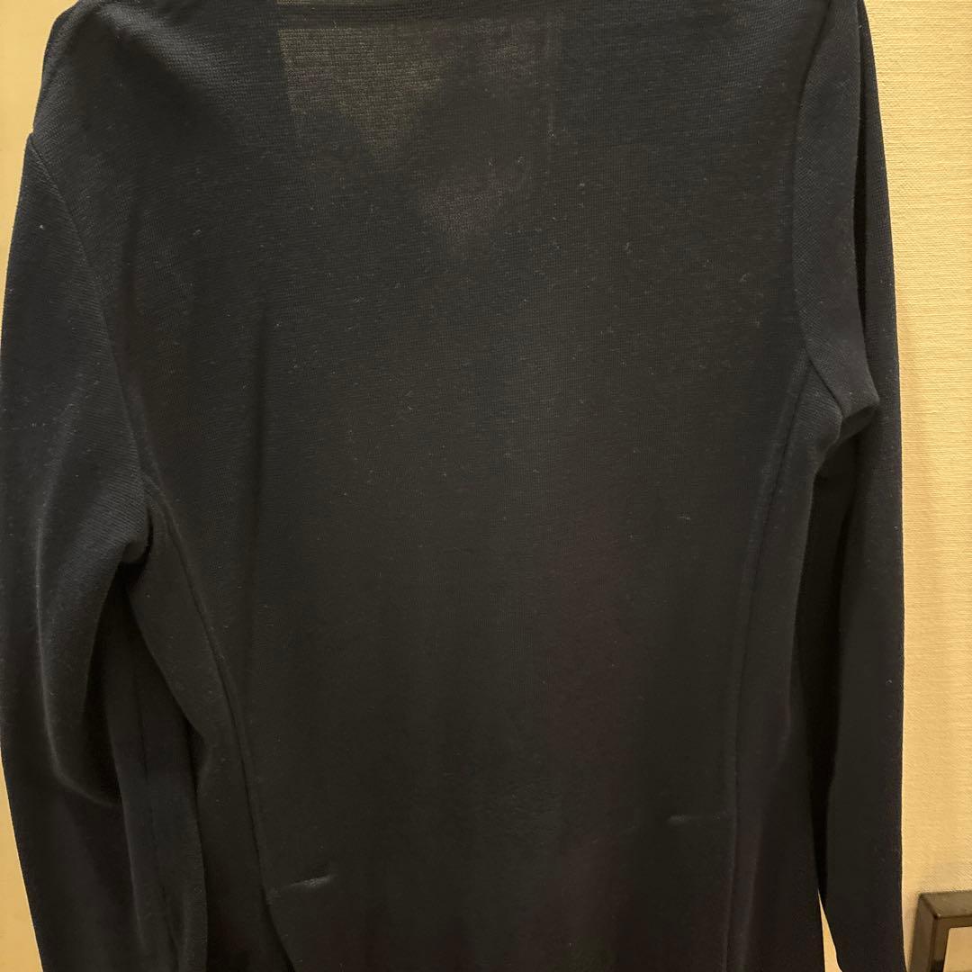 Lardini ネイビー ブレザー風カーディガン