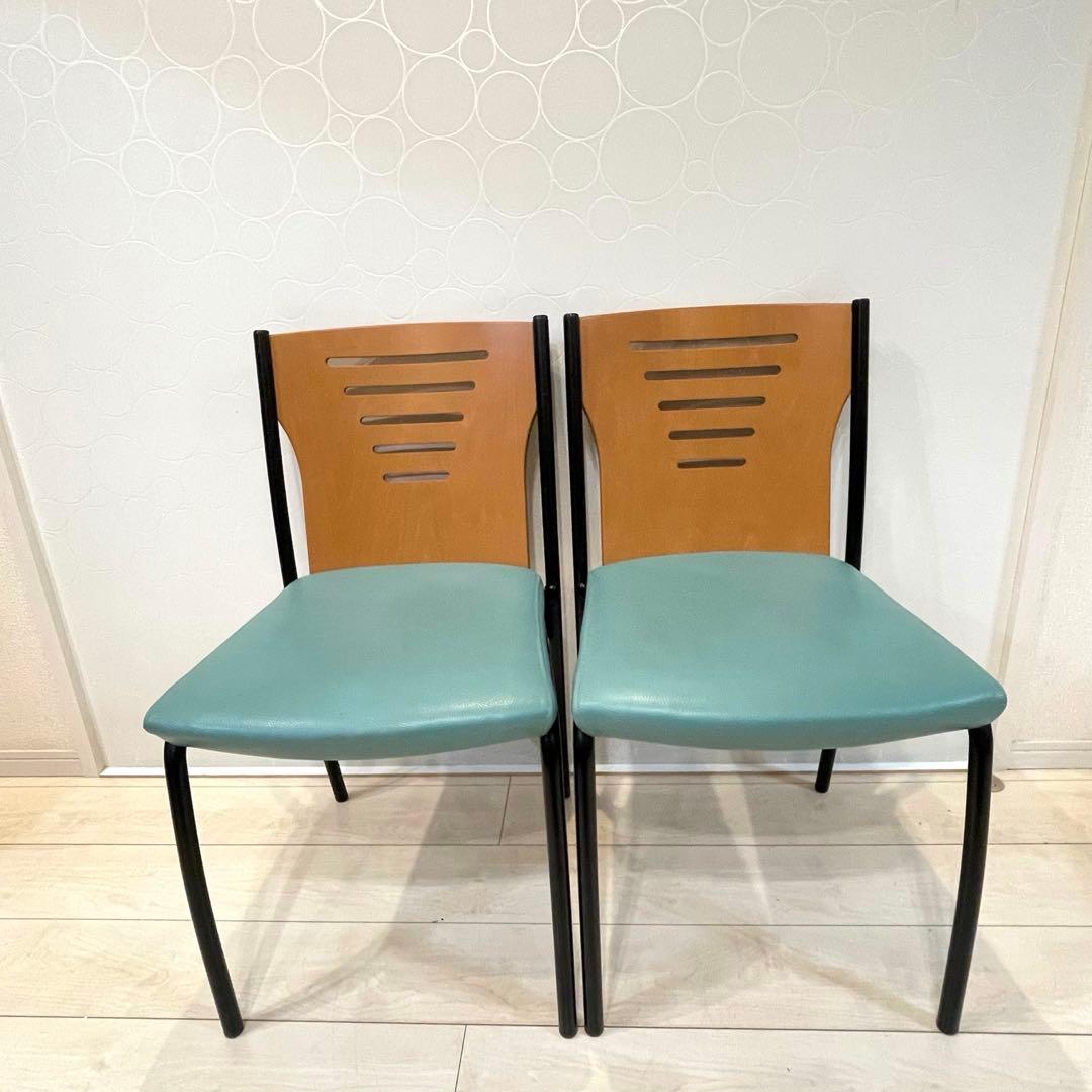 【CRES】クレス 業務用チェア ダイニングチェア 2脚セット 椅子　木製椅子