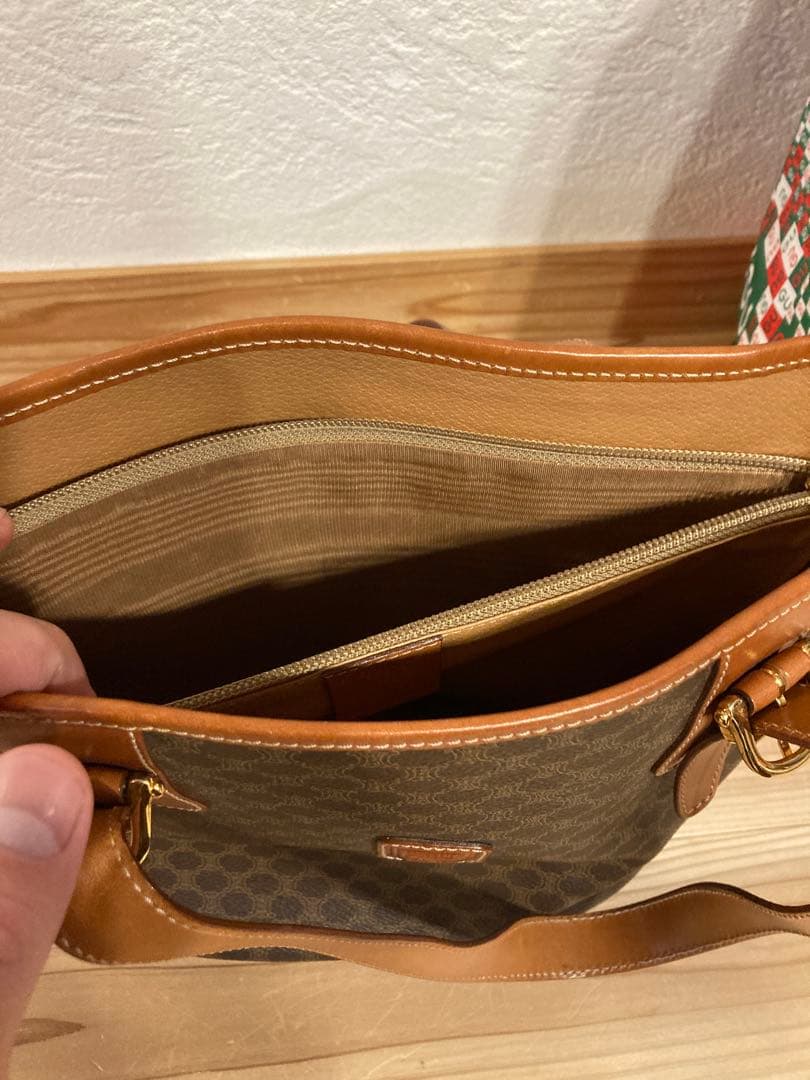 W*!様 CELINE セリーヌ マカダム トートバッグ レザー