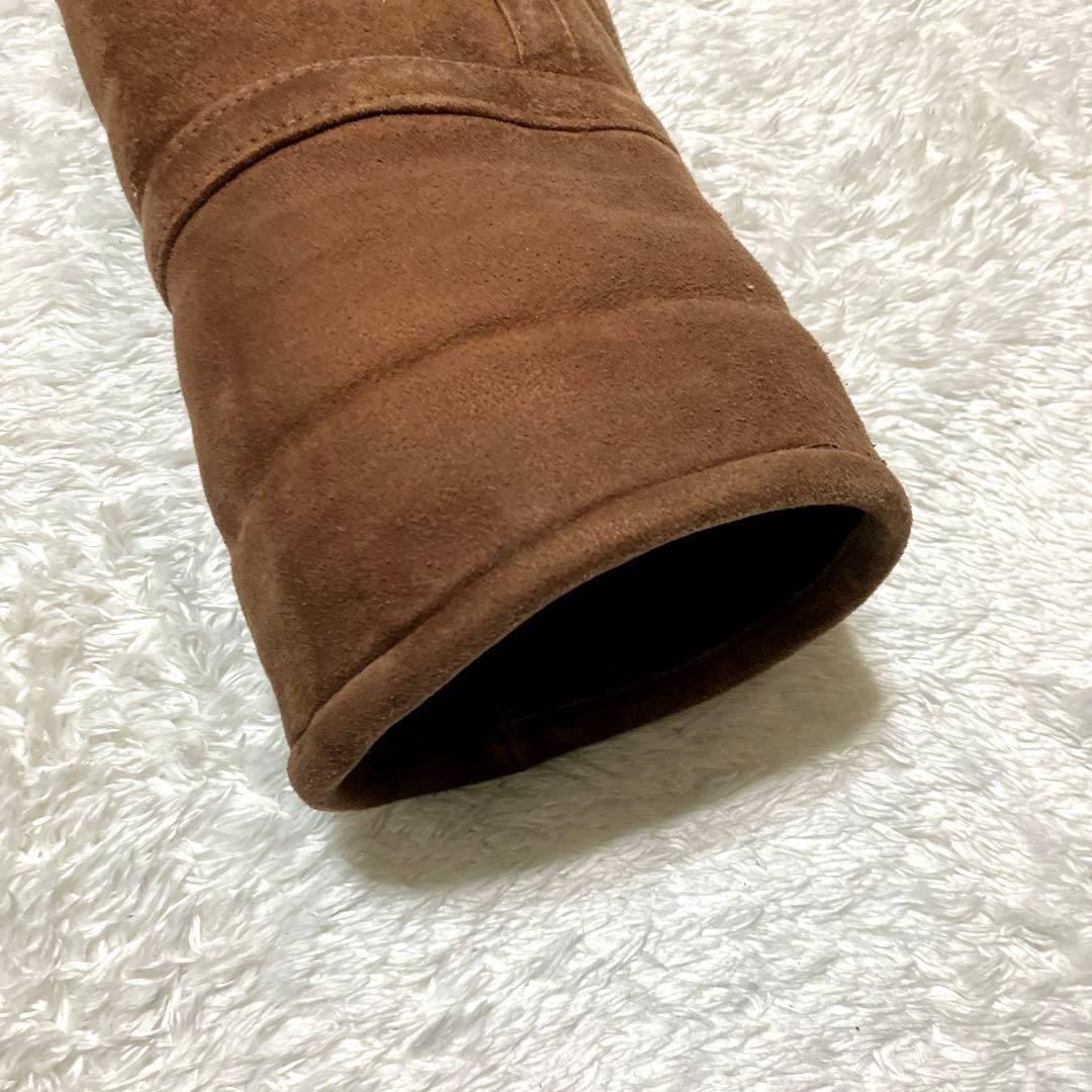 ヴィンテージ　リアルムートン　ブラウン　ランチコート　XL