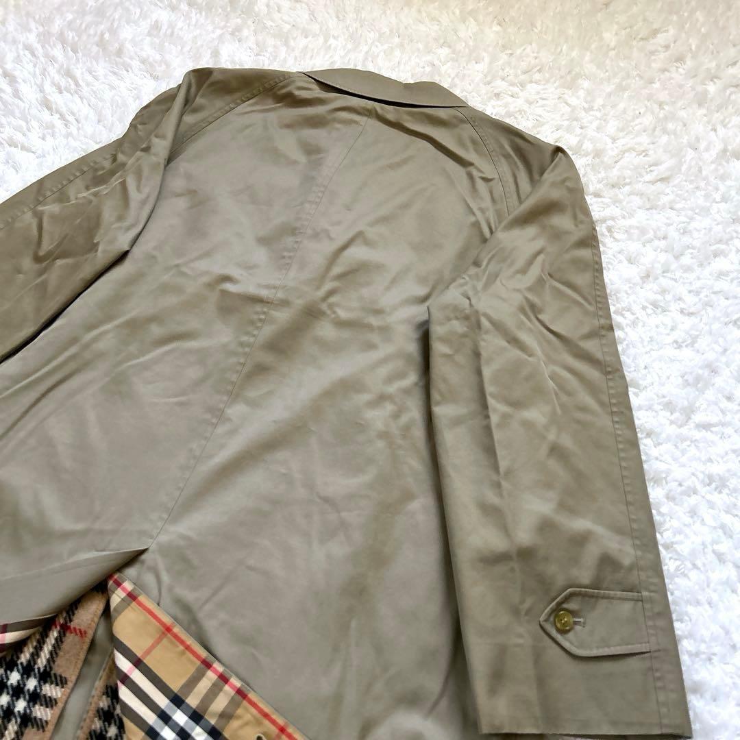 ケイ227様バーバリー ステンカラーコート カーキ ライナー ノバチェック XL