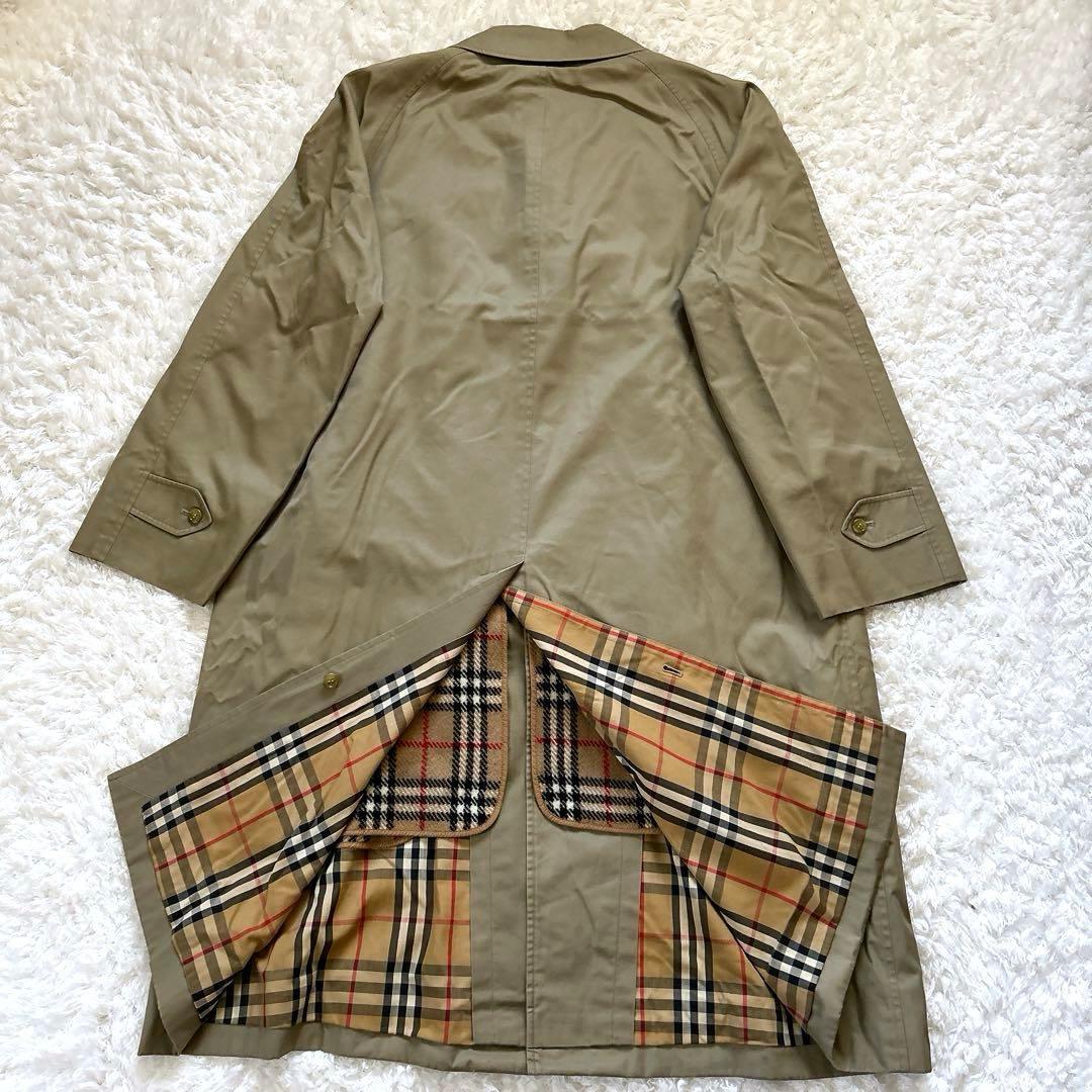 ケイ227様バーバリー ステンカラーコート カーキ ライナー ノバチェック XL