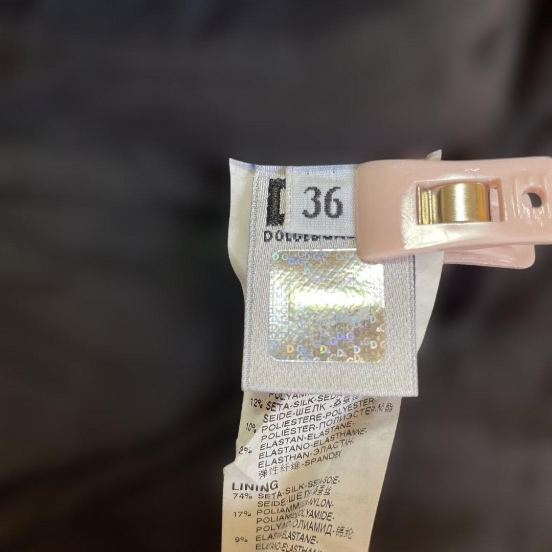 レア✨D&G ドレープデザイン スリップドレス 【XS】海外輸入古着　1点もの