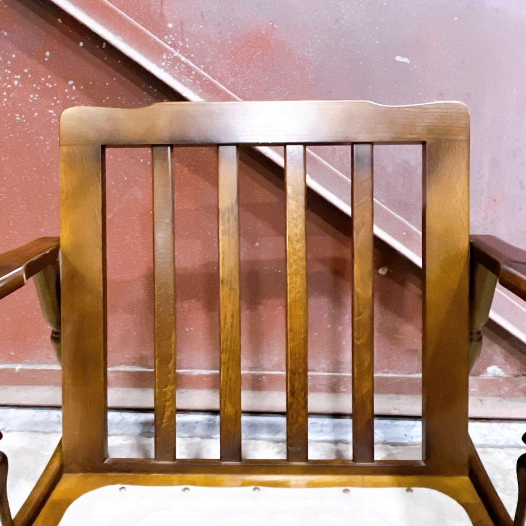 【稀少】karimokuカリモク アームチェア コロニアル フリージアグリーン①