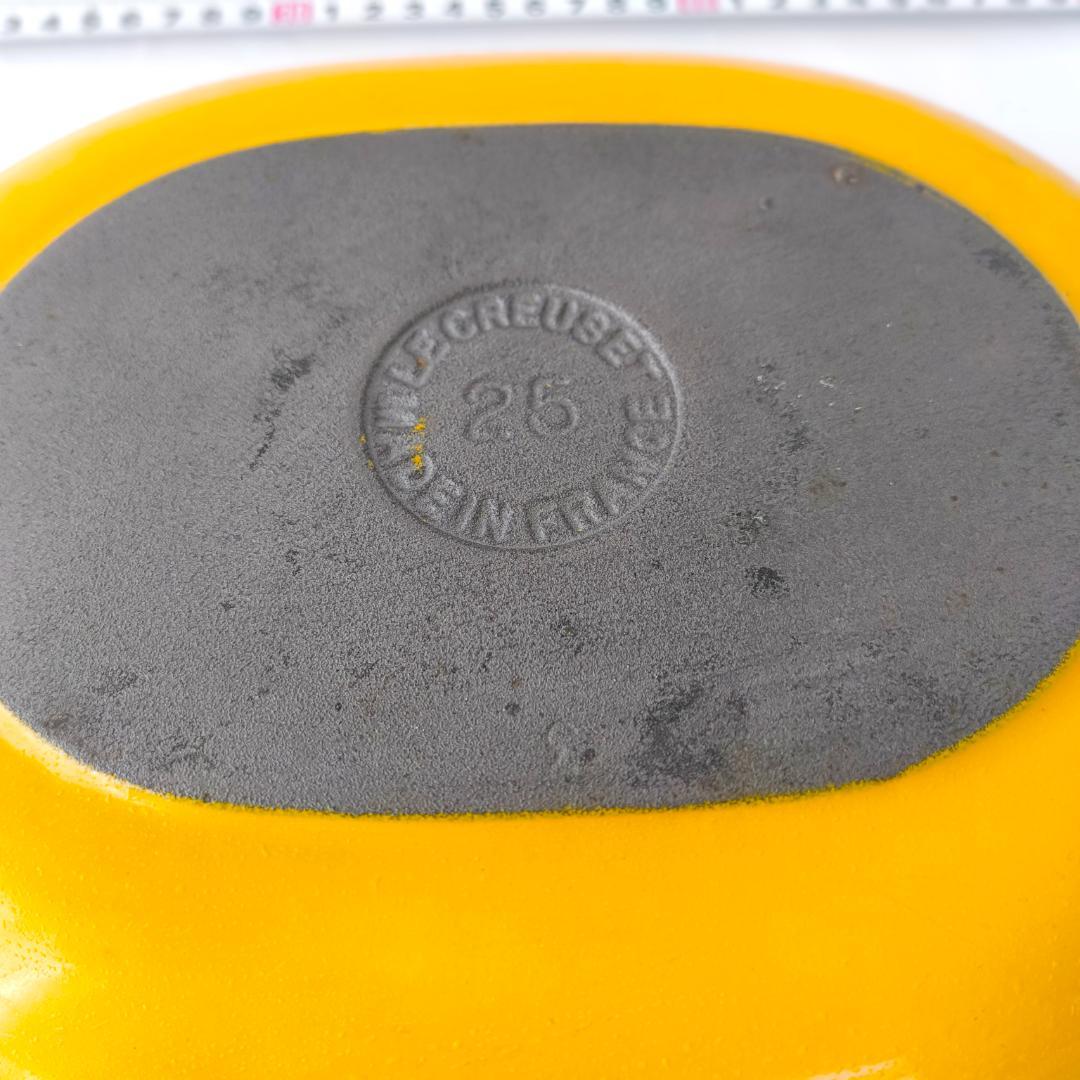 70s ル・クルーゼ オーバル ママ シリーズ イエロー 黄 25cm