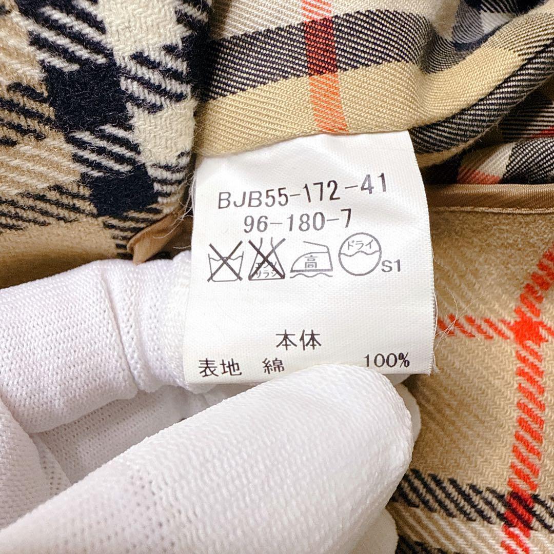 バーバリー ステンカラーコート ジップライナー ノバチェック　180 XL