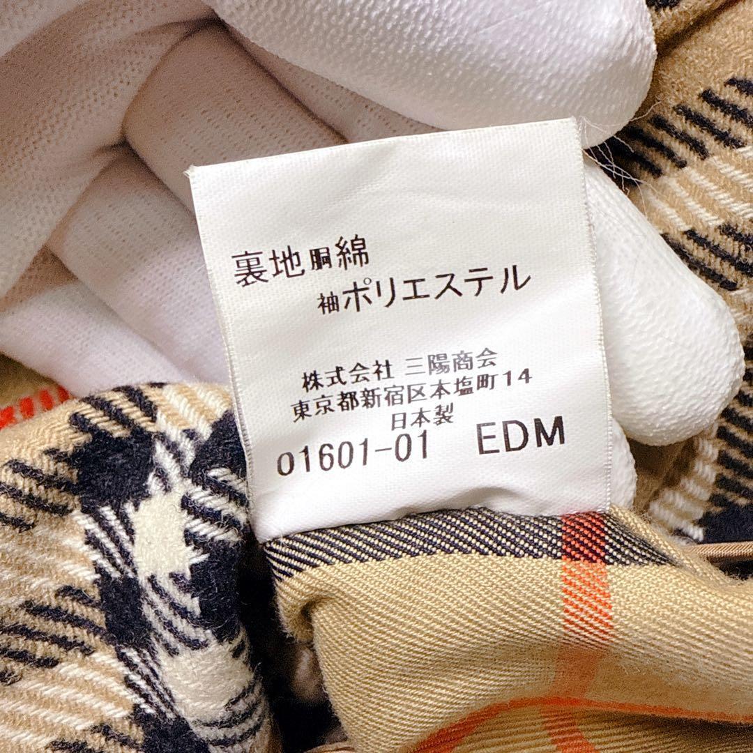 バーバリー ステンカラーコート ジップライナー ノバチェック　180 XL