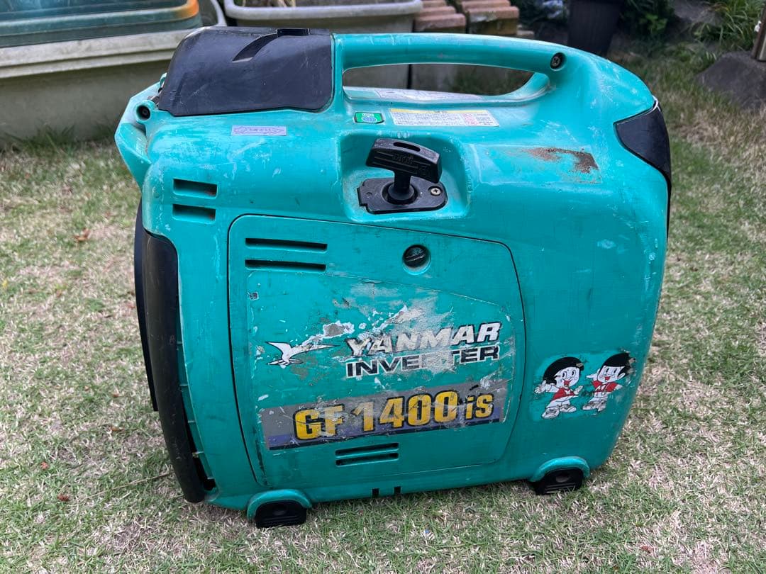 個人出品　ヤンマーGF1400iS インバーター発電機　正常作動品！