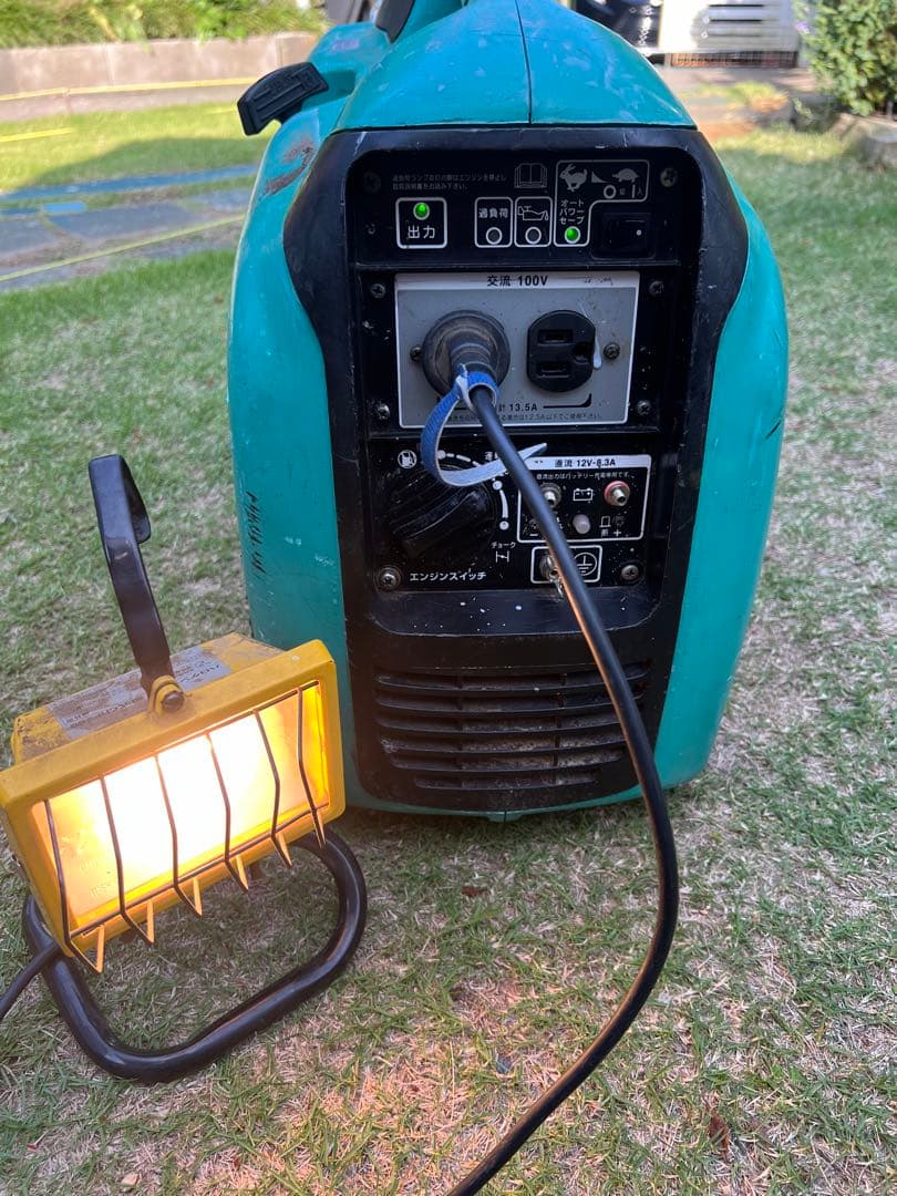 個人出品　ヤンマーGF1400iS インバーター発電機　正常作動品！