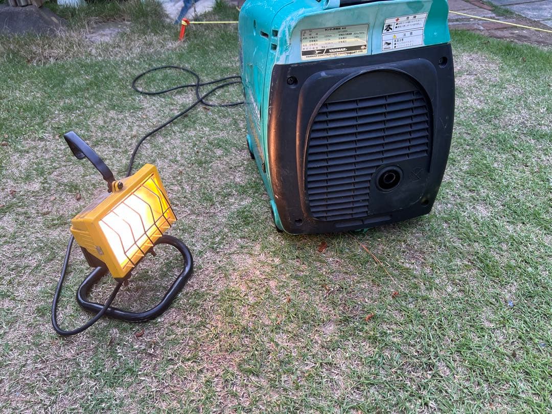 個人出品　ヤンマーGF1400iS インバーター発電機　正常作動品！