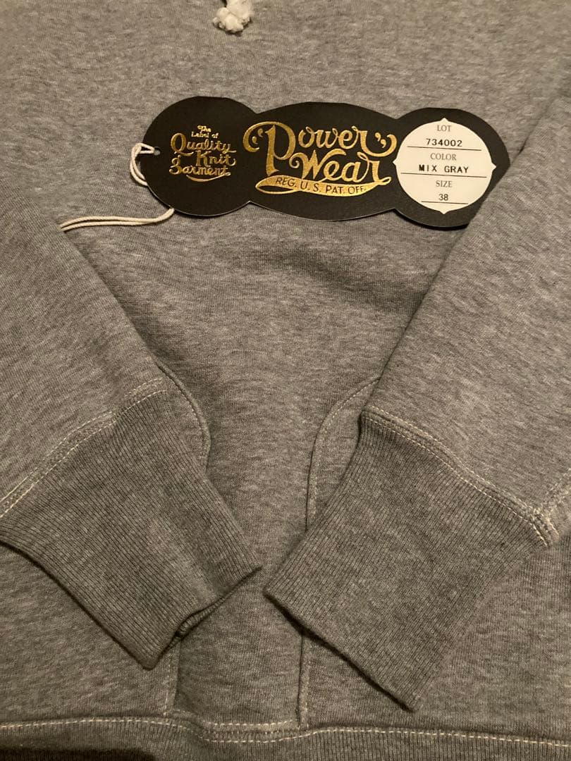 FREEWHEELERS Power Wear 後付けパーカー グレー　38