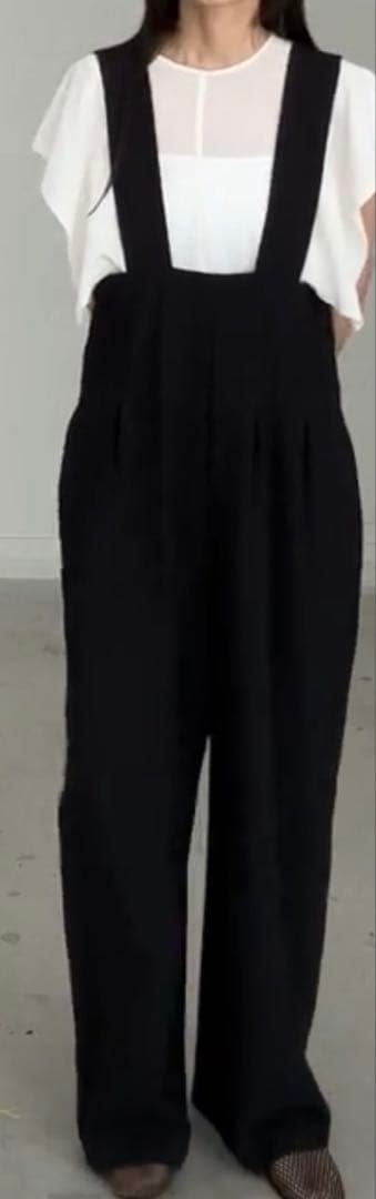 新品未使用　CLANE HIGH WAIST SUSPENDER PANTS