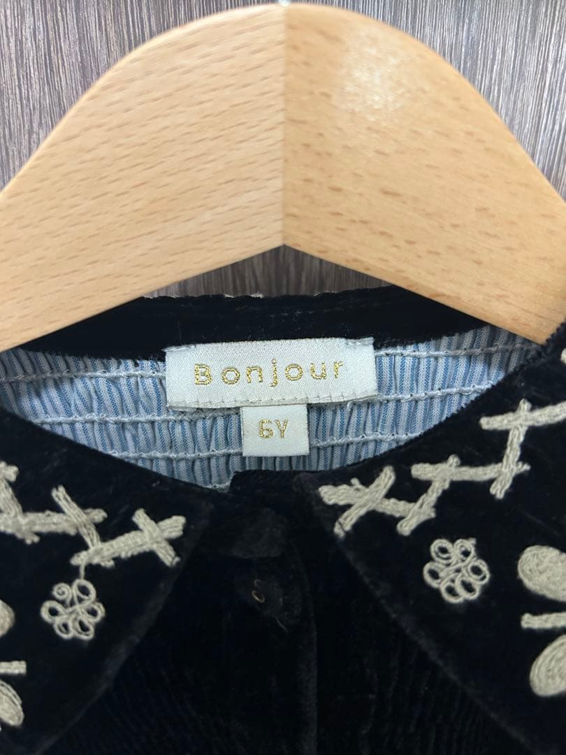 Bonjour diary ベロアワンピース