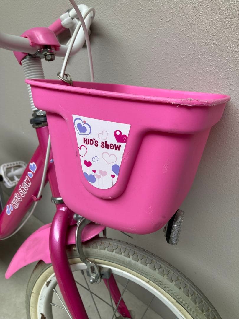 子供用自転車　16インチ　幼児用自転車 ピンク　イオンバイク