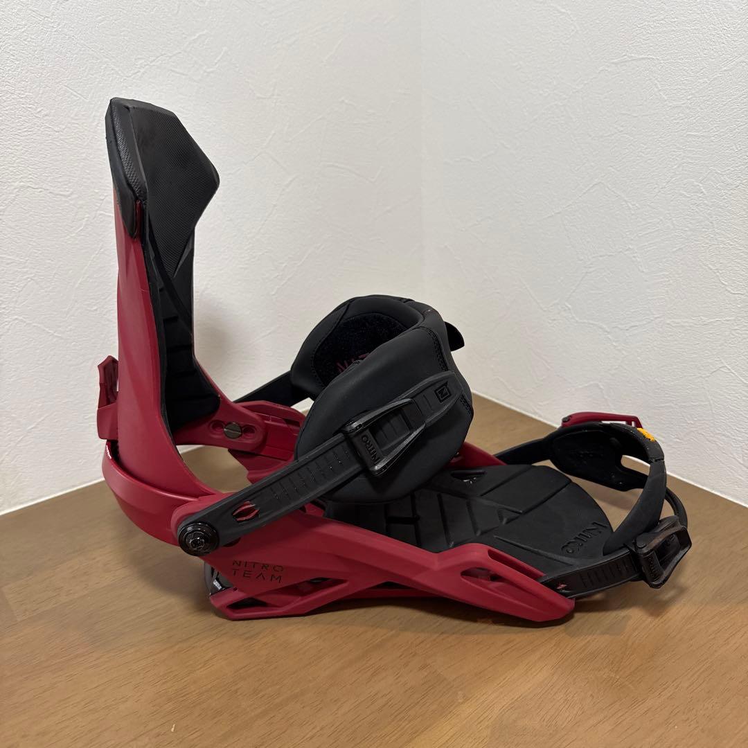 nitro TEAM スノーボードビンディング レッド