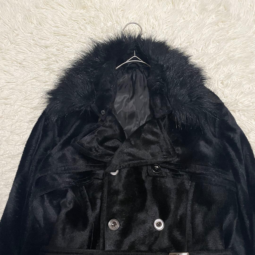 semantic design 3way ファー　ボア　ダブル　トレンチ　コート