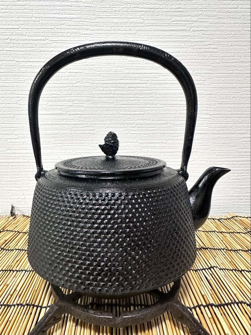 未使用品、供箱等付属品付　南部蓬榮堂造　１５型九重アラレ　B4様　売約済み