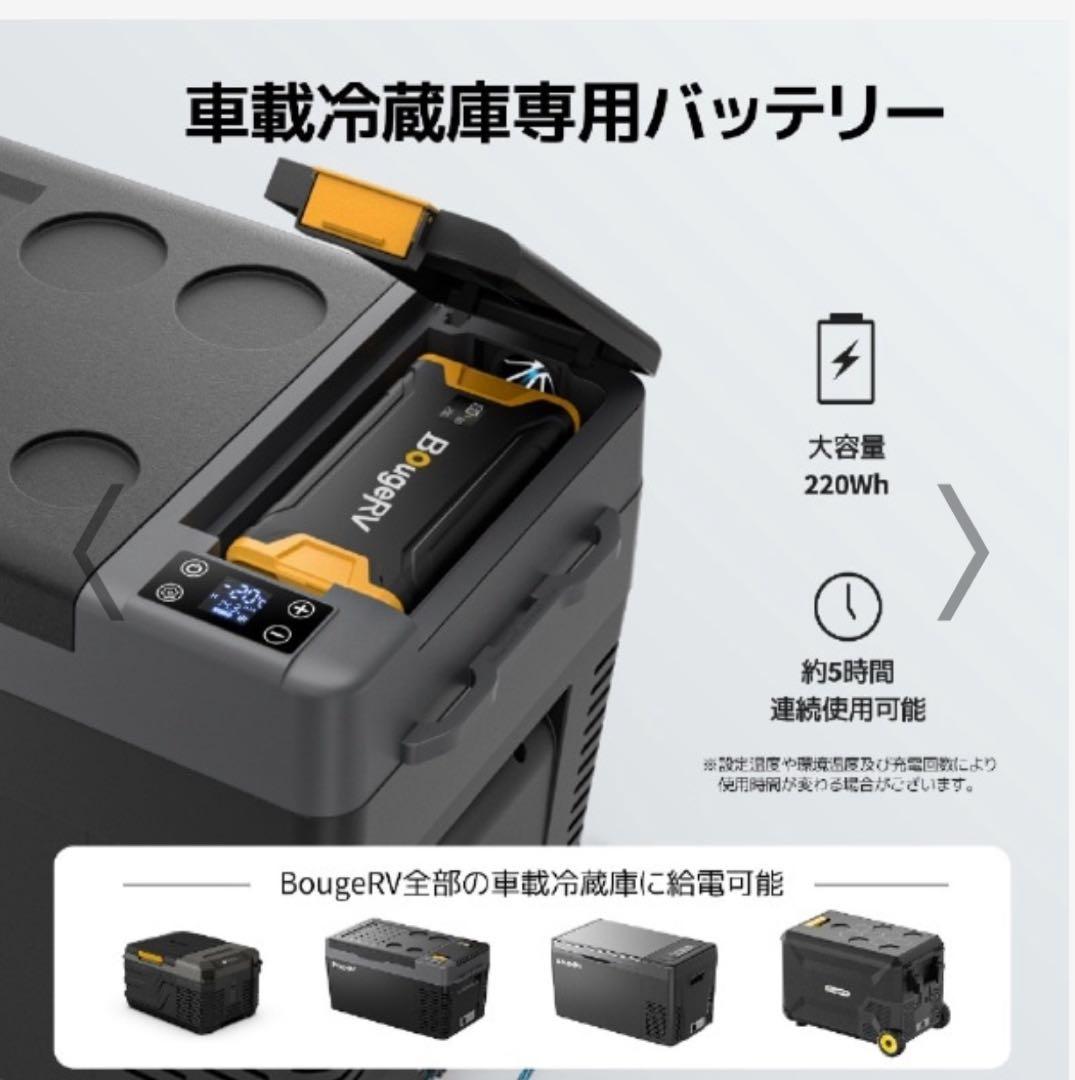 BougeRV 車載冷蔵庫用ポータブルバッテリー　220W ポータブル電源