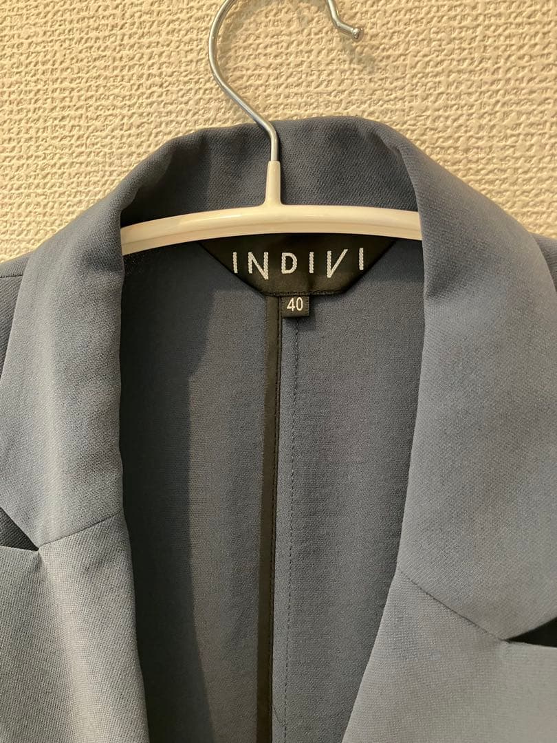 INDIVI ダークブルー パンツスーツ 40