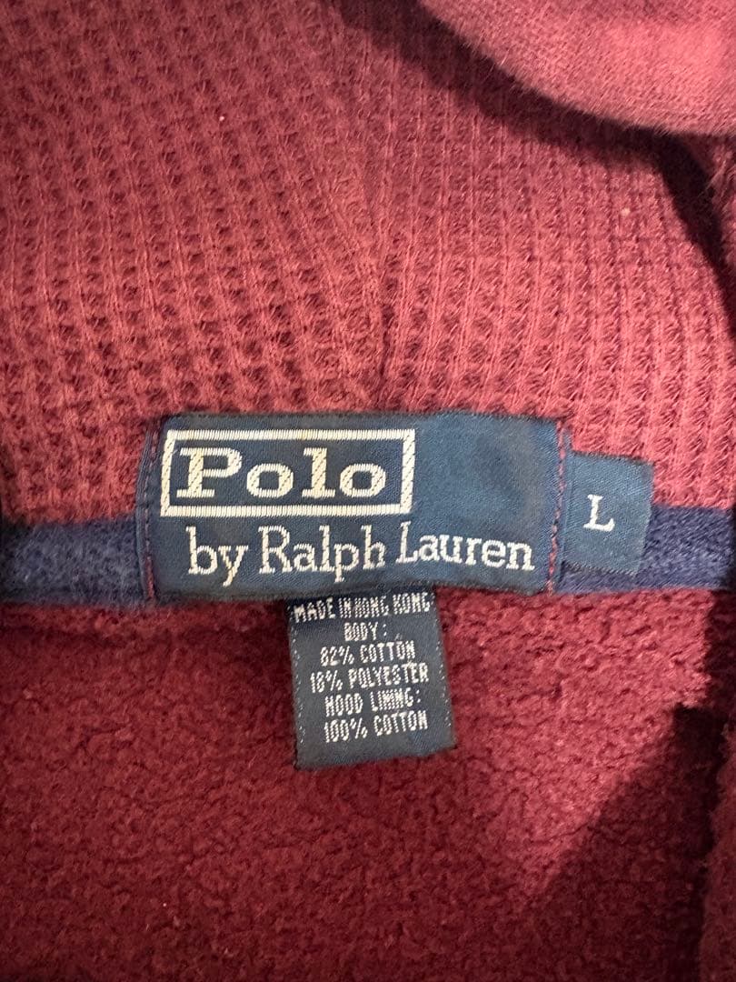 poloラルフローレン90sジップパーカー