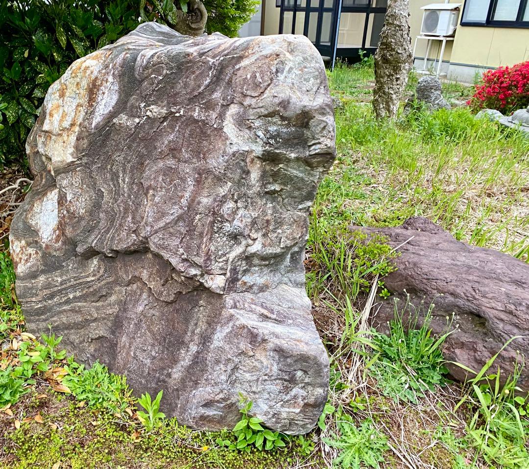 天然石 2点セット！特大 黒白縞模様 茶色【石川県引き取り限定】まとめ割